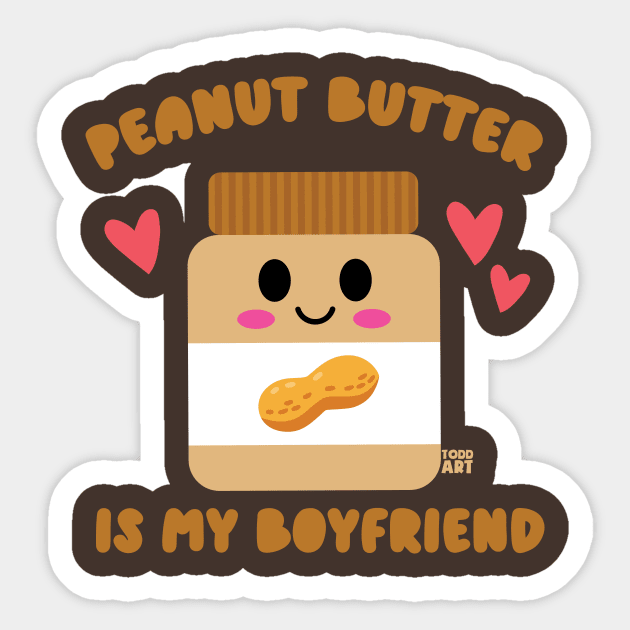 PB BF Sticker by toddgoldmanart